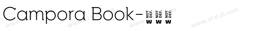 Campora Book字体转换